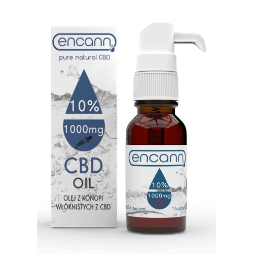 Olejek CBD 10% - 1000mg 10ml Encann