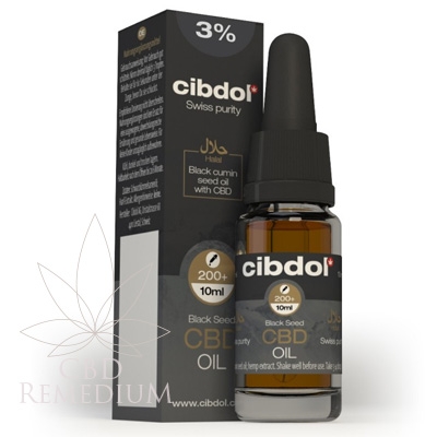 Olej CBD Cibdol 3% 10ml w oleju z czarnuszki