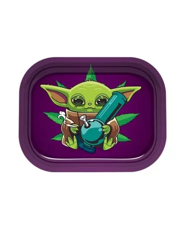Metalowa tacka Yoda 18x14cm