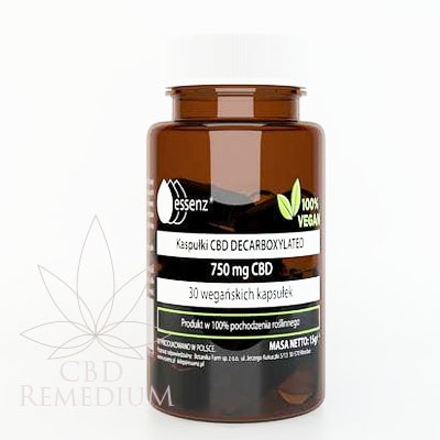 Olej CBD w kapsułkach 750mg (30x25mg) Essenz 