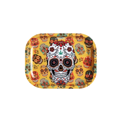 Metalowa tacka do zwijania Sugar Skulls 18x14cm